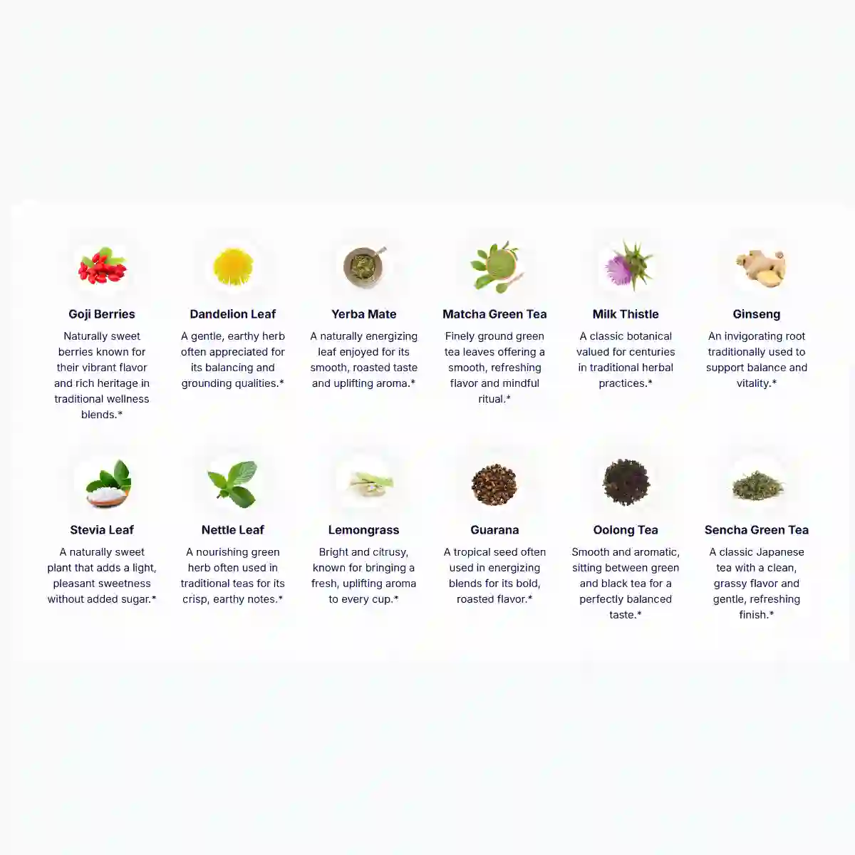 Lulutox Detox Tea ingredients