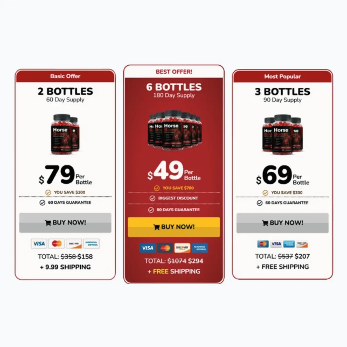 Horseboost price