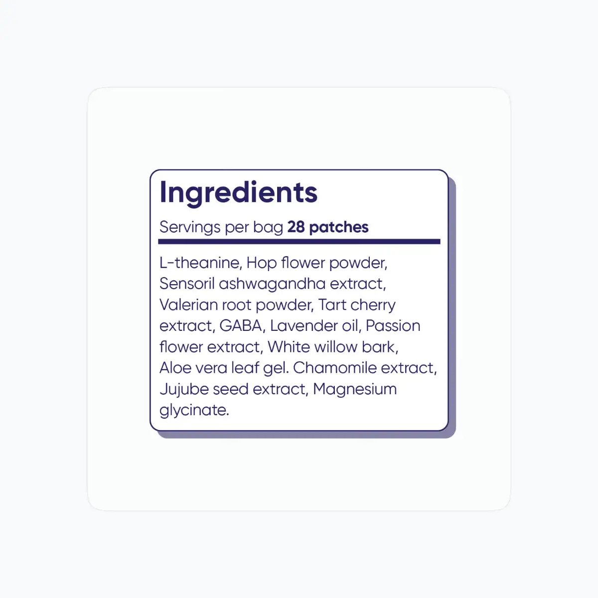 Lunavelle Sleep Patches Ingredients